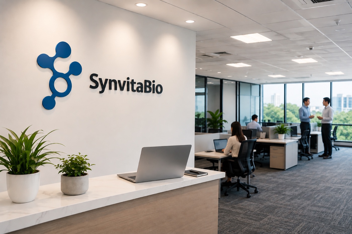 SynvitaBio office reception and workspace