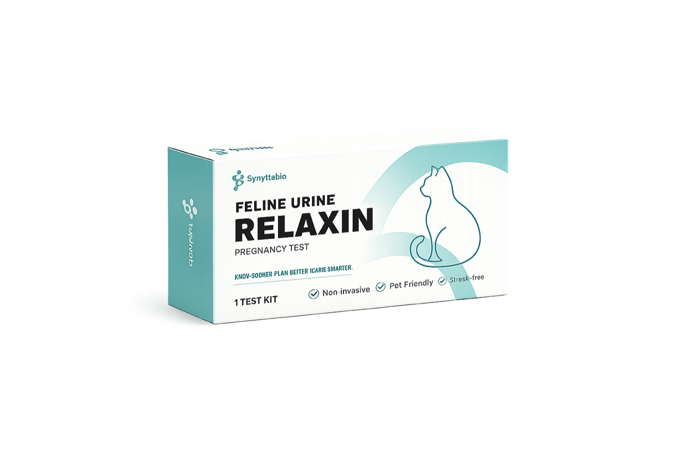 SynvitaBio feline urine relaxin pregnancy test horizontal retail box
